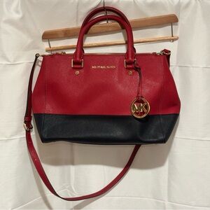 Michael Kors Red and Black Women's Bag